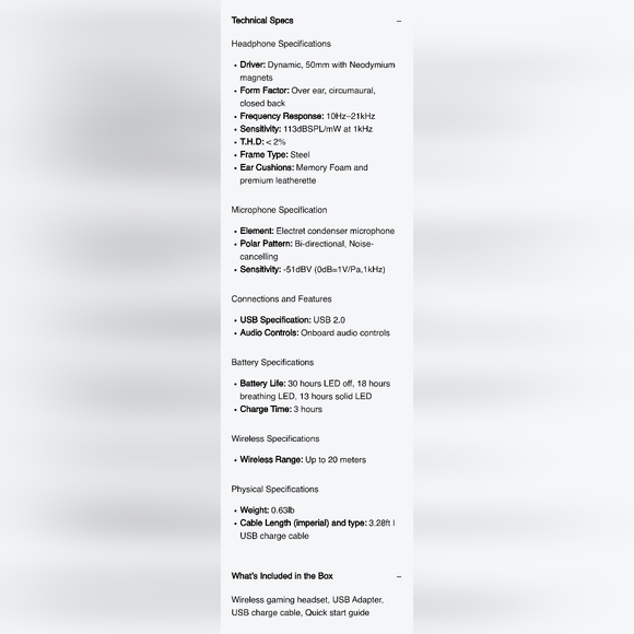 HyperX CloudX Flight Wireless Gaming Headset for Xbox, Adjustable - Picture 15 of 15